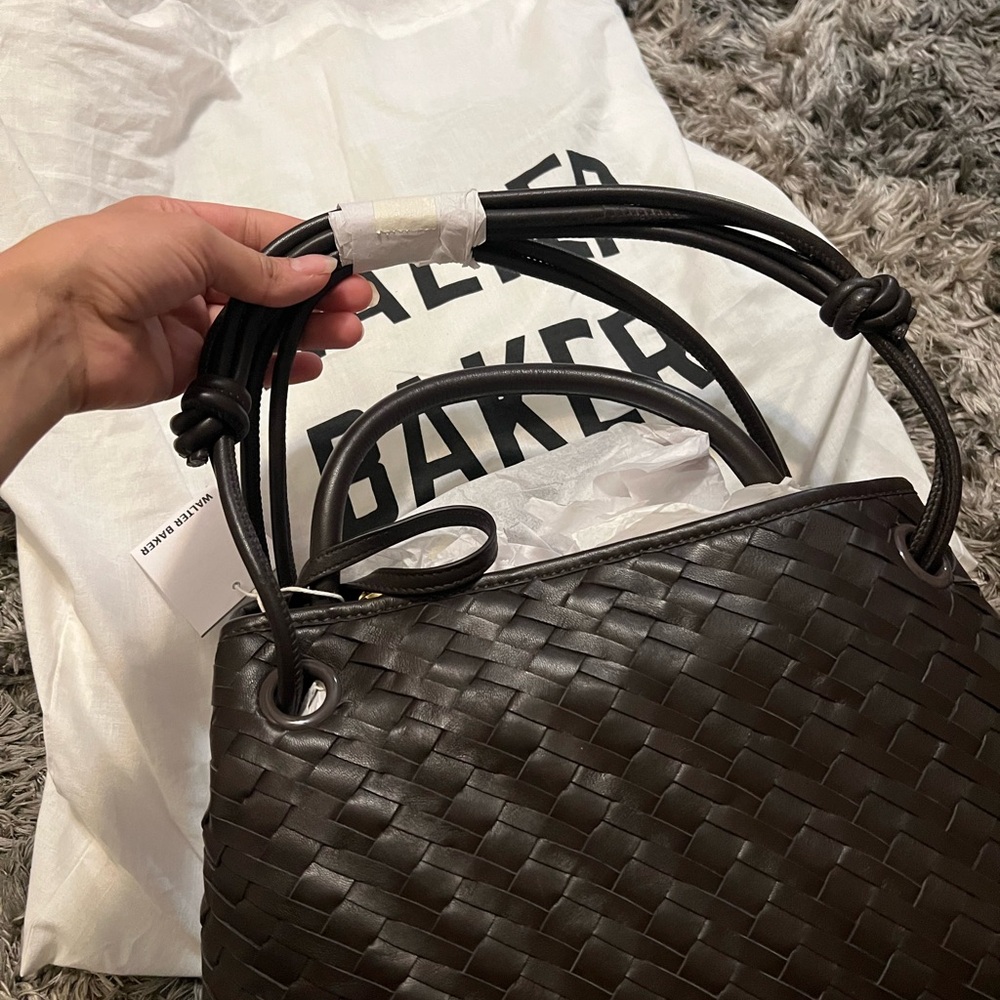 Walter Baker Black Woven Tote